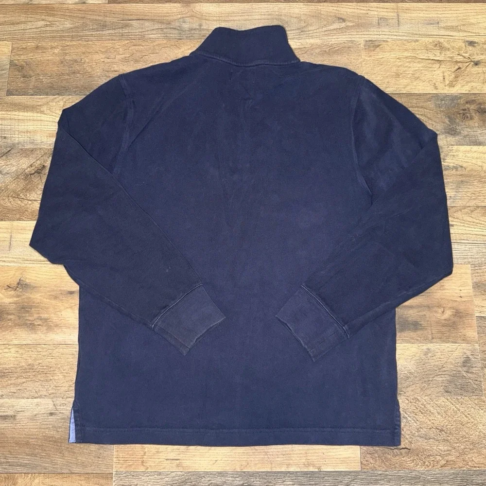Brooks Brothers 1/4 Zip Men's Sz S Blue Pullover Preppy Business Casual Cotton